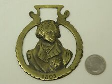 Horse Brass Harness Bridle Tack LORD ADMIRAL NELSON 1805 NAPOLEONIC WARS picture