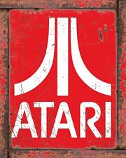 Atari Video Games 8x10 Rustic Vintage Style Tin Sign Metal Poster picture