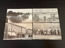 Lot of 4 Reproduction  Muir Mi Michigan Band Flood Buildings picture