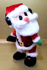 Gemmy Animated Santa Twerking Headphones & Phone Jingle Bells Video Christmas picture