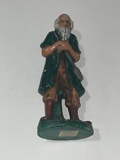 Vintage Ceramic Figurine Nativity Asian Old Man Monk 5.25