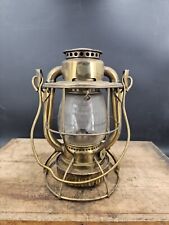 Antique Dietz Vesta Tubular Lantern SOLID BRASS no Cracks 1940 Model Lamp picture