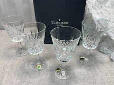 4 Pack Waterford Lismore Crystal Cut 10oz Goblet Wine Glasses 7