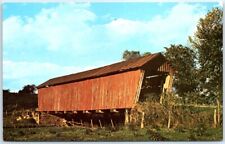 Postcard - A Refreshing Country Scene, The Parrish Bridge - Caldwell, Ohio picture