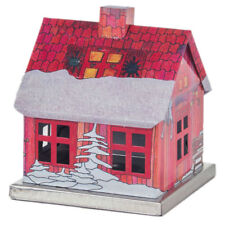 Miniature Metal Red Cabin German Incense Smoker - SMD146X202040 picture