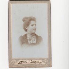 Antique Carte De Visite CDV Card Photograph Woman Bust Portrait Adelboden picture