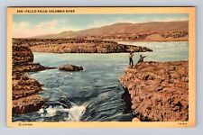 OR- Oregon, Celilo Falls, Columbia River, Antique, Vintage Souvenir Postcard picture