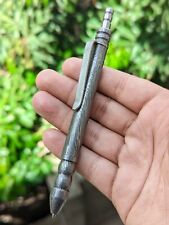 Handmade Damascus Steel Blue Ink Writing Pen - Hand Forged Damascus Steel Pen picture