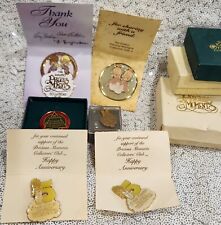 Lot of 6 Precious Moments Collectors Club Pins Vintage w/ boxes picture