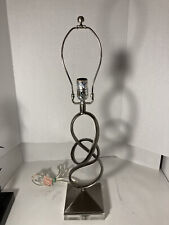 Mid Century Mod Nickel Finish Hi Quality Abstract Sculptural Lamp-Acrylic Base- picture