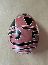 Vintage Tribal Besmo Hand Carved In Kenya Egg Figurine 2.75 Inch picture