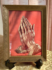 Lenticular Postcard Hands Of Prayer Praying Hands 3D Framed 5x7 Picture Vintage picture