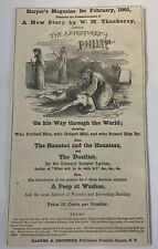 1861 newspaper ad ~ WILLIAM THACKERAY - THE ADVENTURES OF PHILIP picture