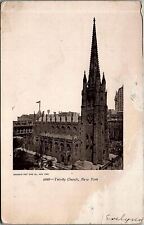 c1905 NEW YORK TRINITY CHURCH EARLY UNDIVIDED BACK POSTCARD 38-81 picture