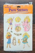 Vintage Hallmark 1983 Barbie Mattel Party Stickers 4 Sheets New picture