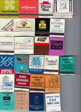 25 matchbooks unused disney, pizza hut, president, king edward, jerry's, etc picture