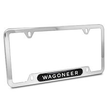 Jeep Wagoneer Real Carbon Fiber Insert Chrome Stainless Steel License Frame picture