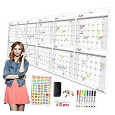 CLEVER CLEAN Large Dry Erase Wall Calendar - 12-month 2024 Undated 36
