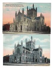 Cleveland LOT 2 Different Trinity Cathedral 1910 OH  picture