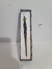 Beautiful Vintage Murano Glass Handmade Pen and Ink Set Black Green picture