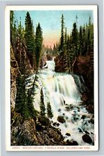 Yellowstone Park, Kepler Cascade, Firehole River, Wyoming Vintage Postcard picture