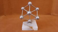 MCM Atomium Brussels 1958 World Fair Metal Sculpture On Marble Base Paperweight  picture