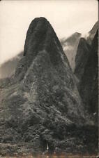 RPPC Scenic Mountain Formation,Hawaii? Real Photo Post Card Vintage picture