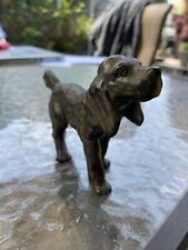 Vintage Brass Bronze Irish Setter Hunting Dog figurine on Bronze picture