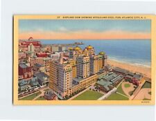 Postcard Airplane View Showing Hotels And Steel Pier, Atlantic City, New Jersey picture