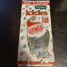 New Vintage Mystic Industries 3000 Strands Icicles Christmas Tree Tinsel picture