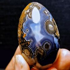 Rare 95G China Natural Inner Mongolia  Gobi Eye Agate Geode Collection L1618 picture
