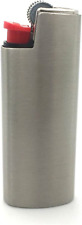 Vintage Metal Lighter Case Cover Holder Sleeve for Bic Mini Lighter J5 Silver Co picture