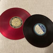 Wilcox-Gay Used Recordio Discs, Red & Black. Great For  Vintage Display/Staging picture