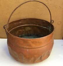 Vintage Very Large Coper Pot With Handle 12