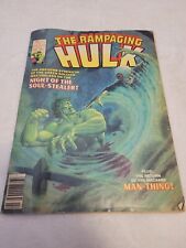 1978 RAMPAGING HULK Marvel Magazine #7 VG 4.0 Jim Starlin Man-Thing picture