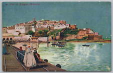 Antique Postcard - Port of Tangier - Morocco picture