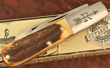 RUSSELL BARLOW MADE IN SOLINGEN GERMANY GENUINE STAG BARLOW KNIFE NICE (15801) picture