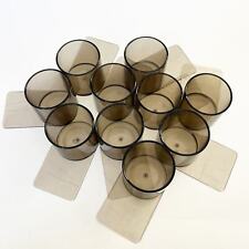 10-pack Large Grey Plastic Slide Under Drink Poker Table Cup Holders RV Boat picture