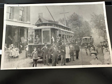 First Trolley In Doylestown, PA May 25, 1898 Vintage Photo picture