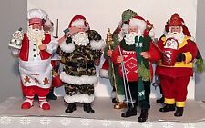 Santa Collectible Figurines Military Fireman Baker Vacation Presents Skiing Fish picture
