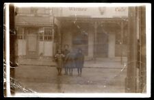 GERMANY Westerland 1911 Street View Store Children Real Photo Postcard by Herold picture