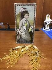 1800's Era Box With Wonderful Graphic Maybe Gloves or Hankies picture
