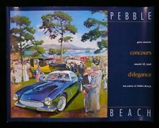 1996 Pebble Beach Concours Poster 1956 ZAGATO FERRARI 250 GT LWB Berlinetta RARE picture