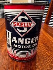 Skelly Ranger Motor Oil Can - Metal - Empty - 1 quart picture