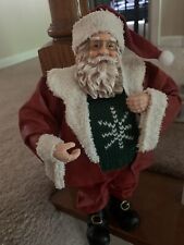 vintage paper mache Or Resin Santa Claus picture