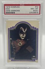 1978 PSA Graded KISS Card #32 GENE SIMMONS NM-MT 8 (OC) picture