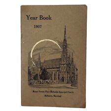 1907 Mount Vernon Place Methodist Episcopal Church YEAR BOOK Baltimore MD Report picture