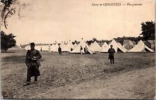 Vtg Saran France Camp de Cercottes Vue Generale Tentes 1909 Old View Postcard picture