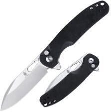 KIZER V3606C2 AZO HIC-CUP FLIPPER KNIFE BLACK RICHLITE HANDLE 154CM STAINLESS picture