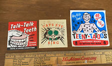 Teeny Tattoos Cats Eye Ring Teeth Vending machine Paper inserts Vintage Cool Lot picture